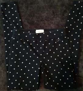 Gilly Hicks Black Polka Dotted Leggings